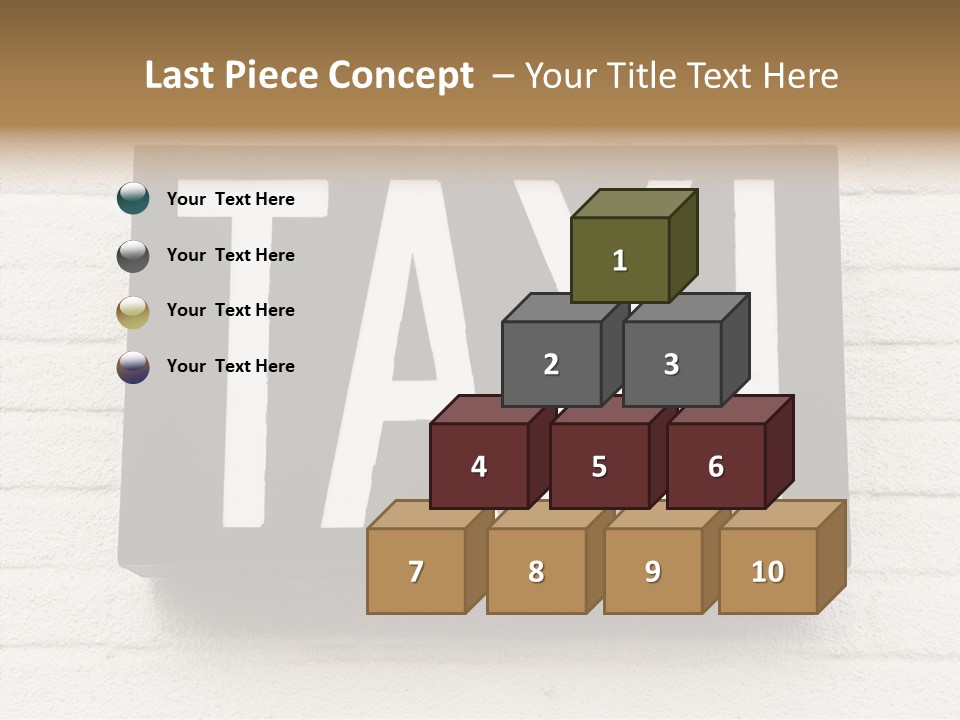 Transportation Journey Sign PowerPoint Template