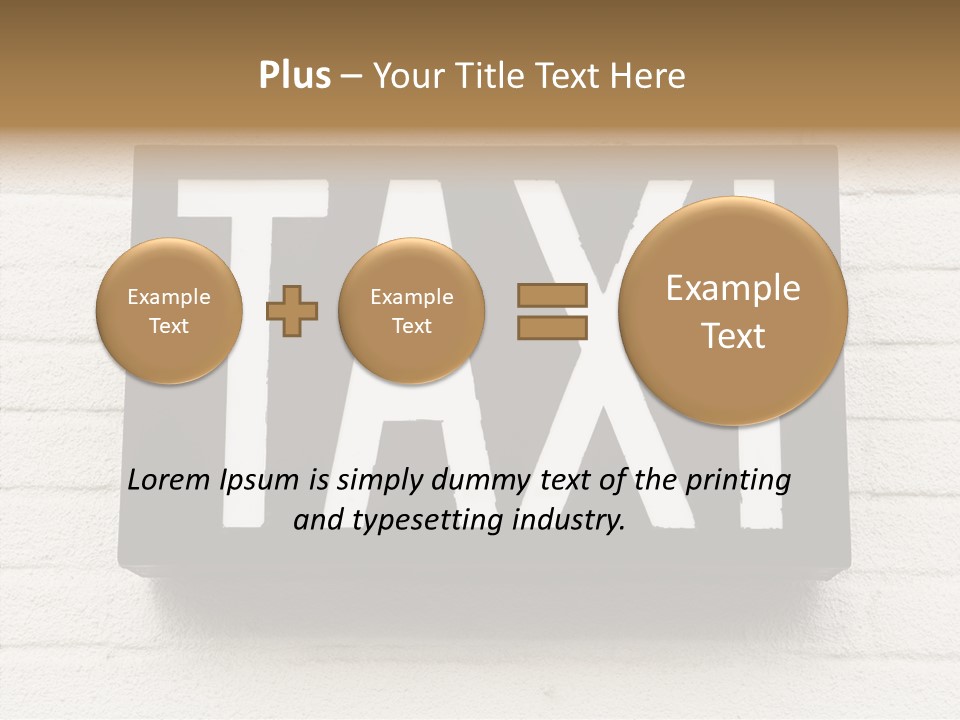 Transportation Journey Sign PowerPoint Template