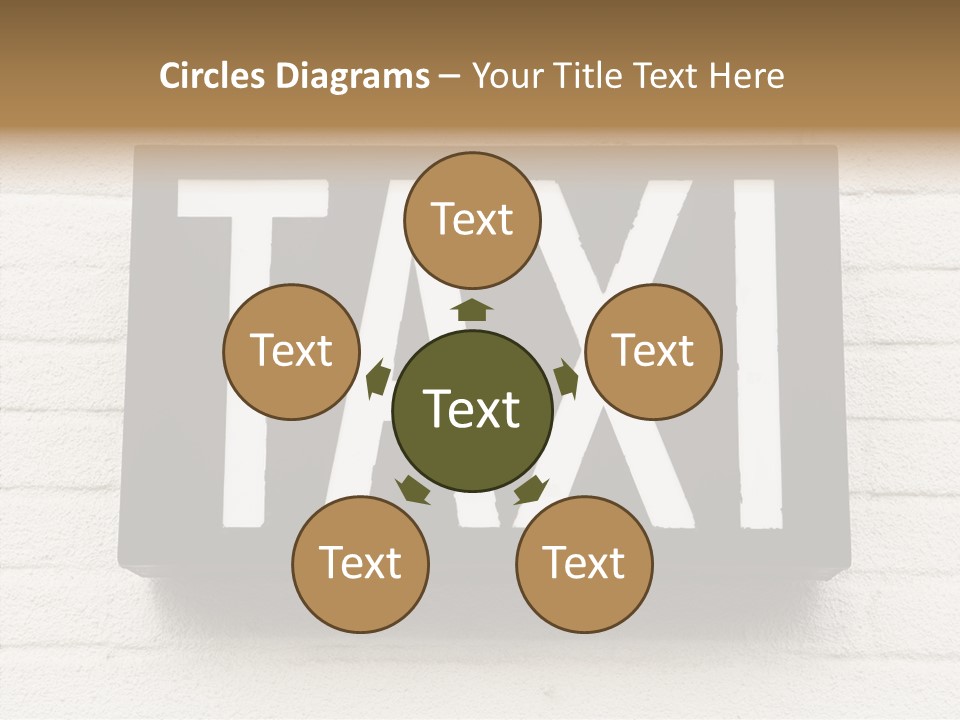 Transportation Journey Sign PowerPoint Template