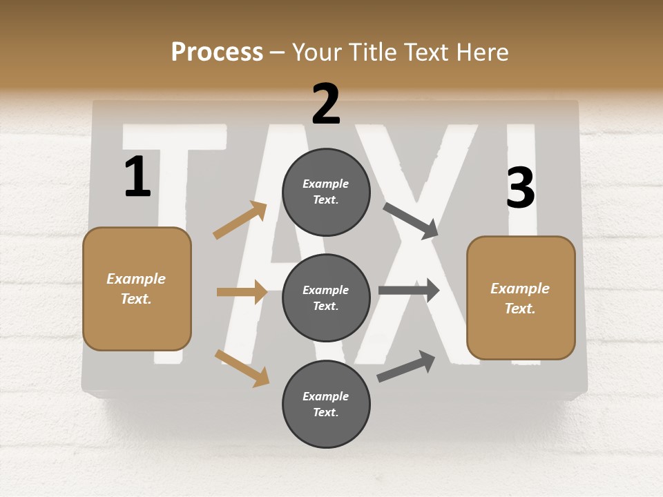 Transportation Journey Sign PowerPoint Template