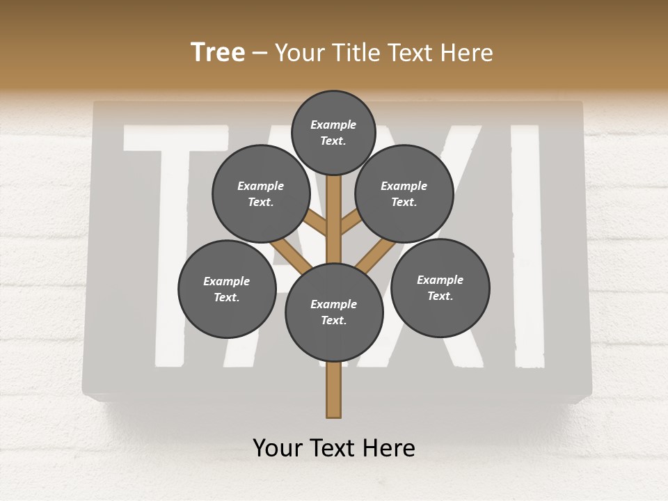 Transportation Journey Sign PowerPoint Template