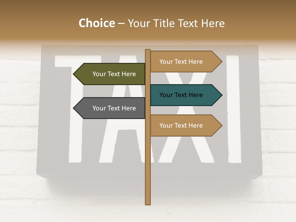 Transportation Journey Sign PowerPoint Template