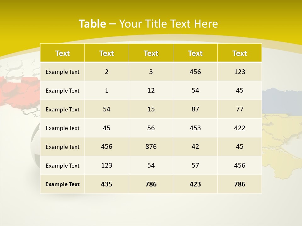 Ball Country Shape PowerPoint Template