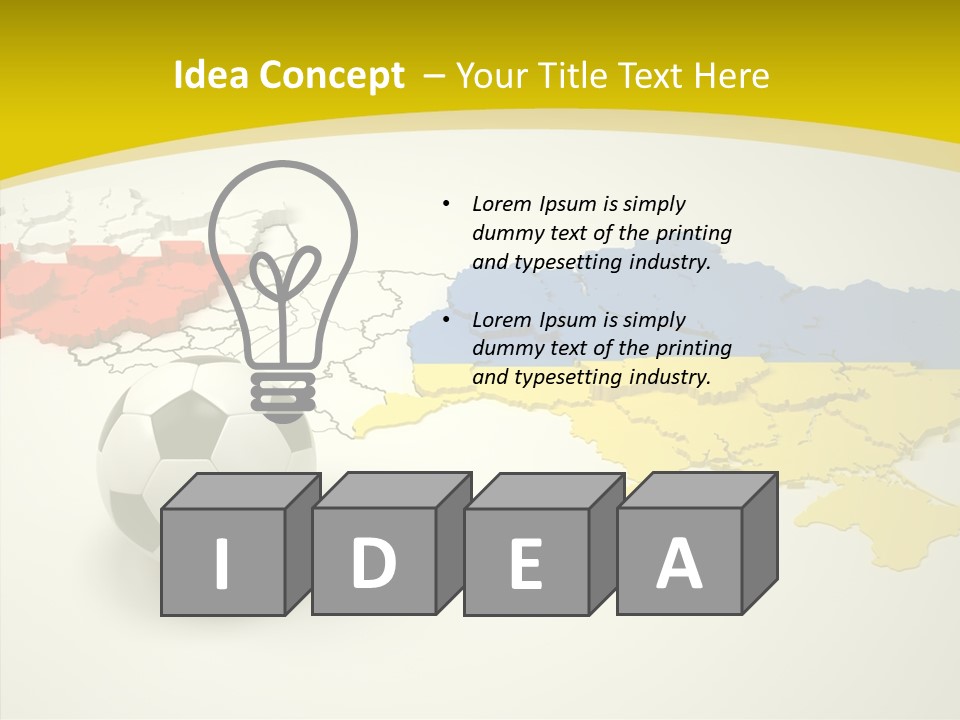 Ball Country Shape PowerPoint Template