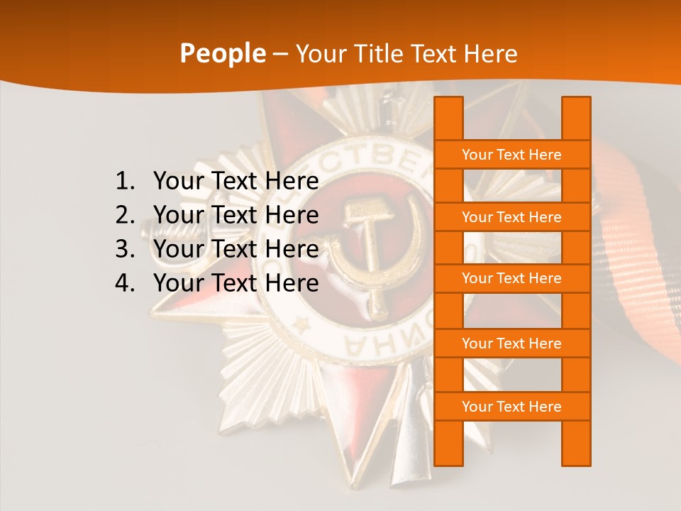 Spring Black Striped PowerPoint Template