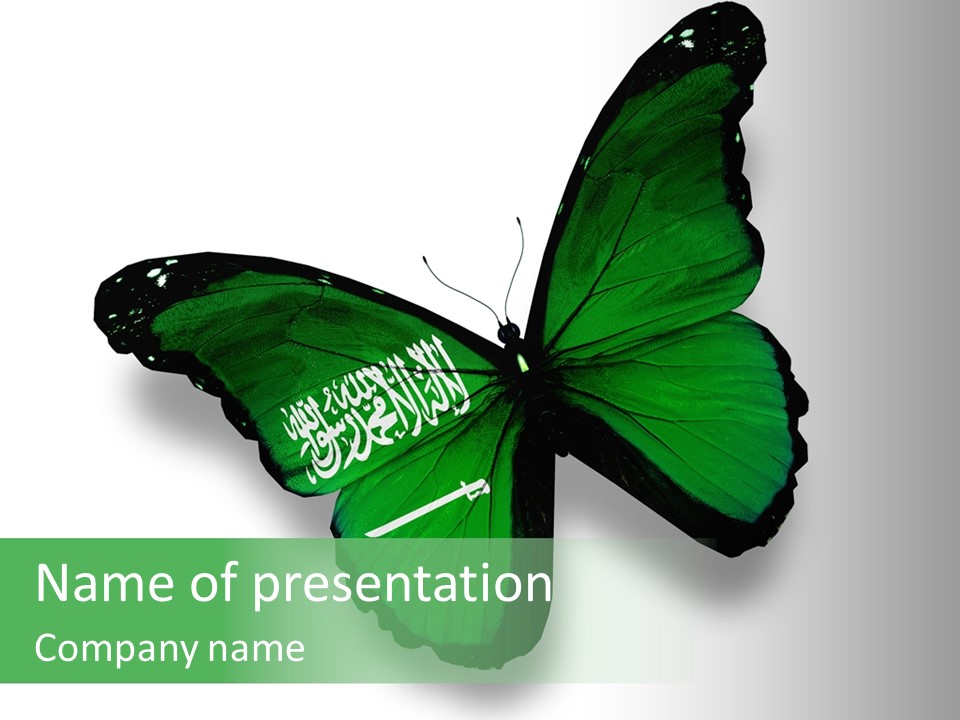 Independence Spring Flying PowerPoint Template