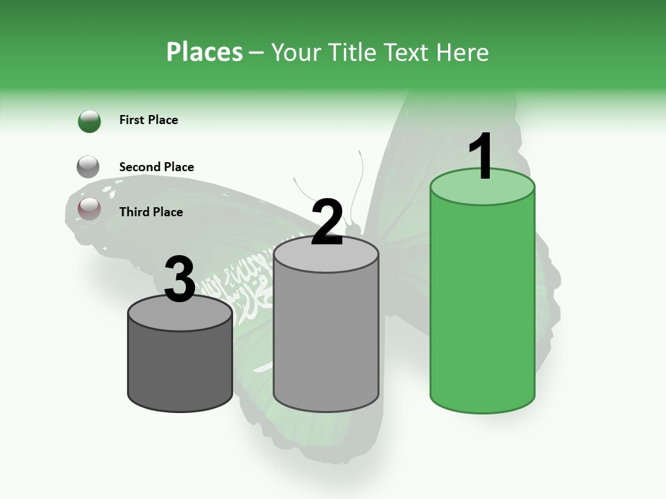 Independence Spring Flying PowerPoint Template