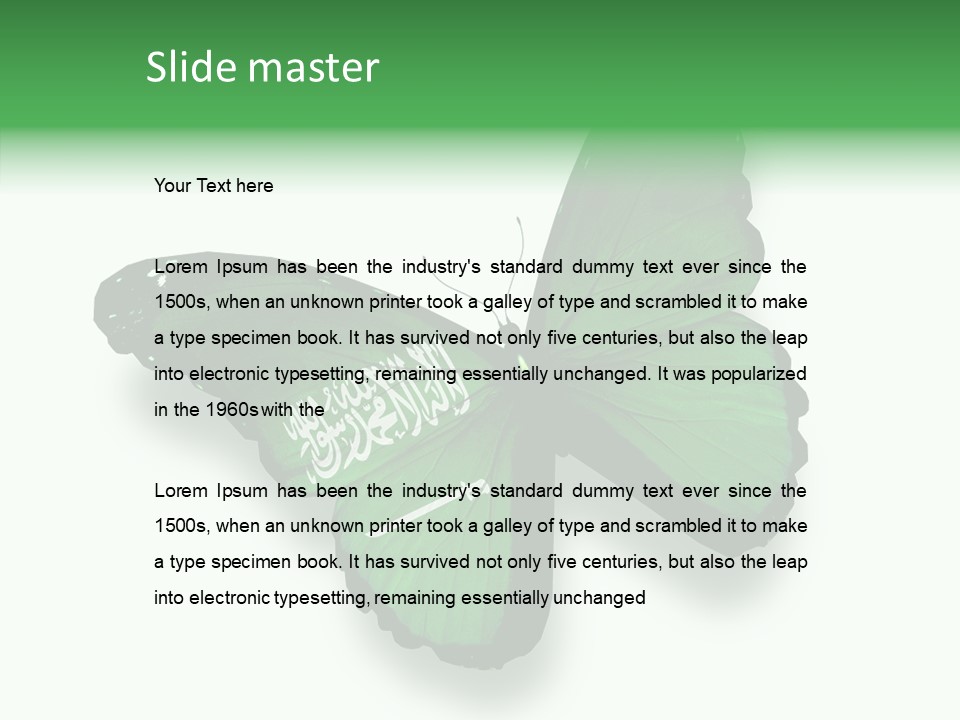 Independence Spring Flying PowerPoint Template