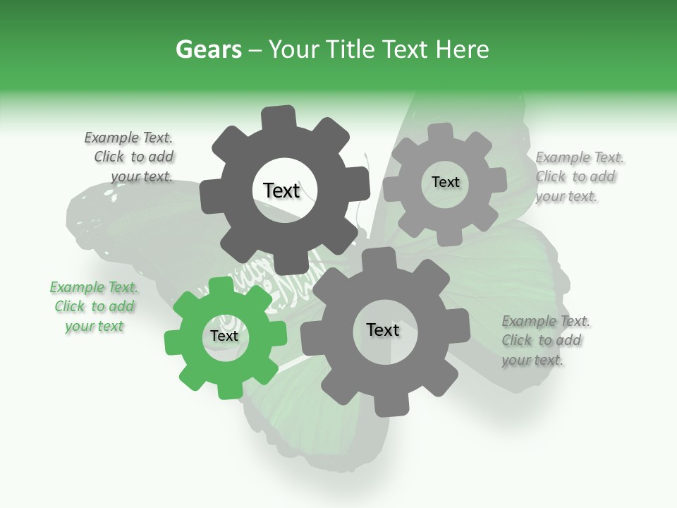 Independence Spring Flying PowerPoint Template