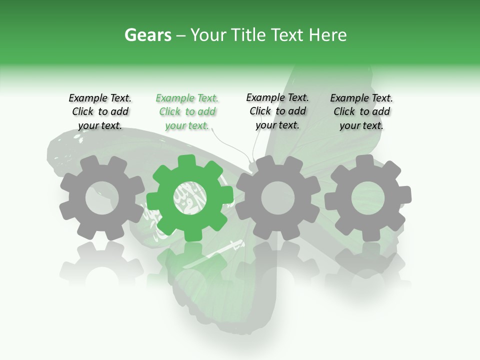 Independence Spring Flying PowerPoint Template