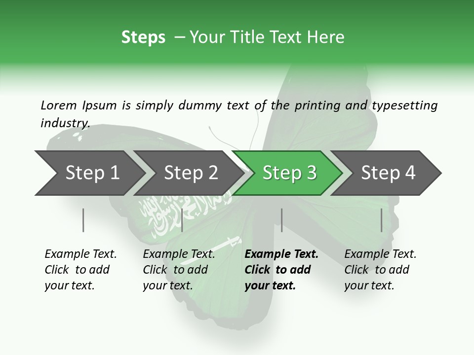 Independence Spring Flying PowerPoint Template