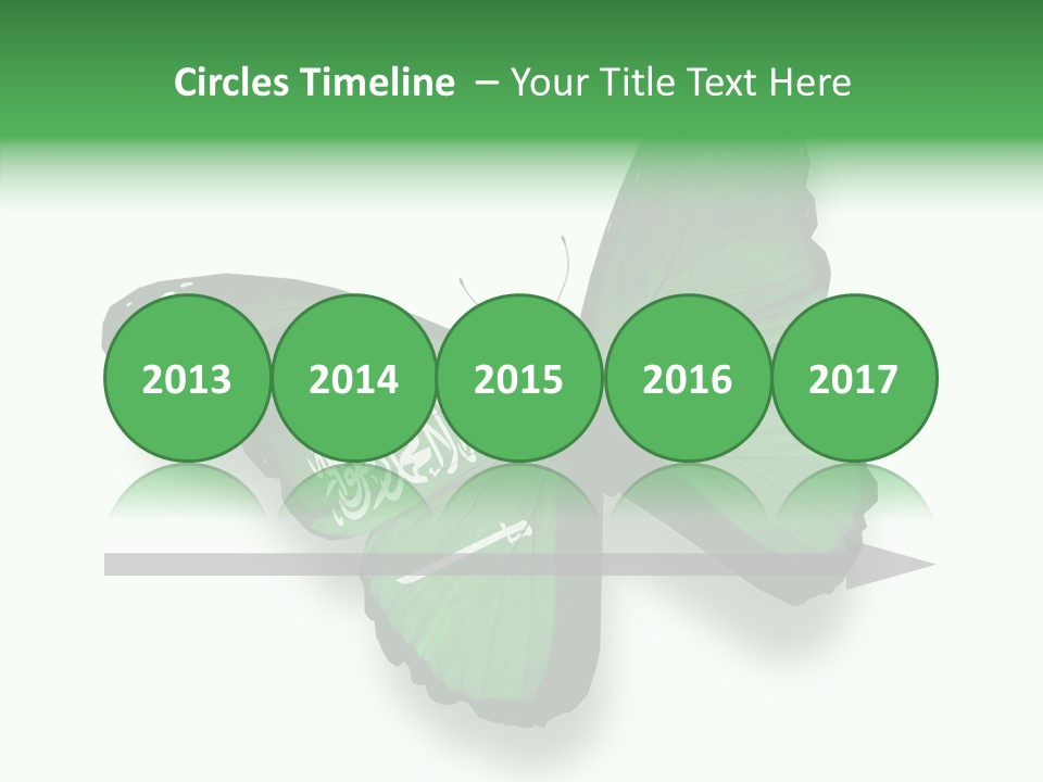 Independence Spring Flying PowerPoint Template