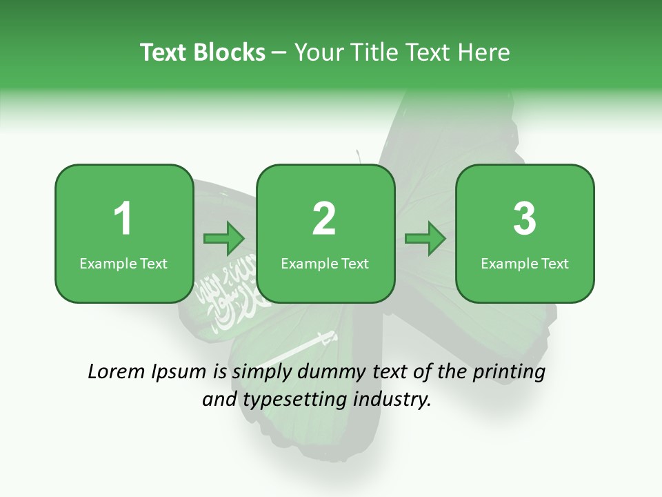 Independence Spring Flying PowerPoint Template