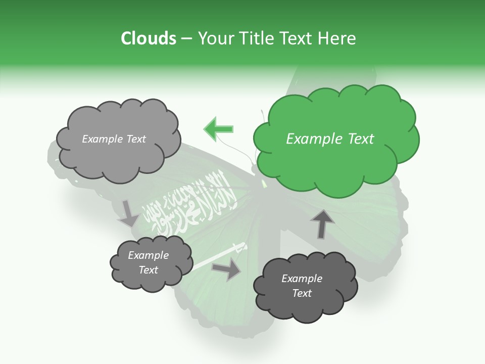 Independence Spring Flying PowerPoint Template
