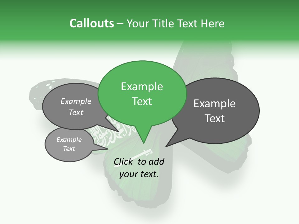 Independence Spring Flying PowerPoint Template