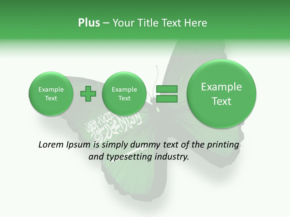 Independence Spring Flying PowerPoint Template