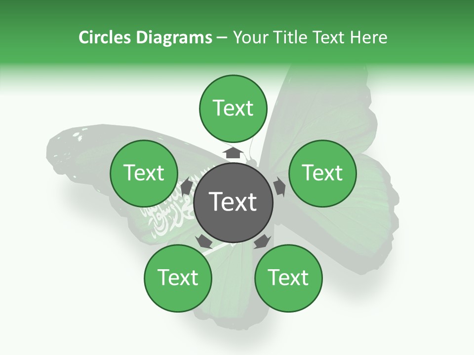 Independence Spring Flying PowerPoint Template