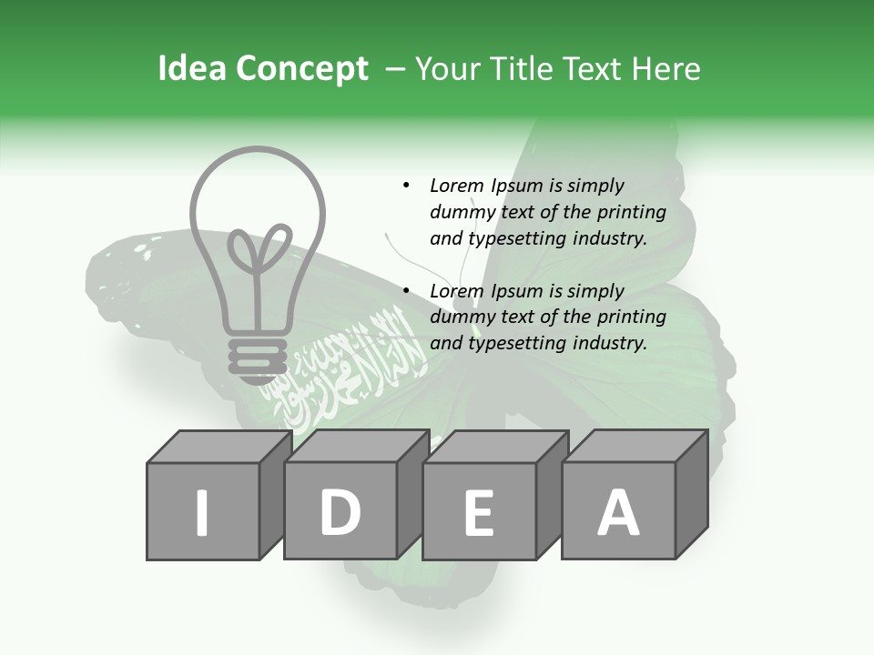 Independence Spring Flying PowerPoint Template