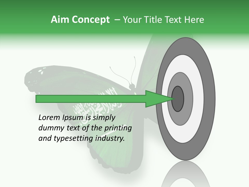 Independence Spring Flying PowerPoint Template