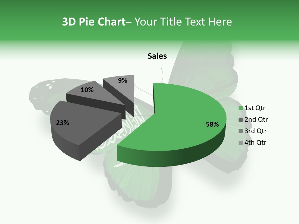 Independence Spring Flying PowerPoint Template