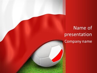 Graphic Soccer Ball Unity PowerPoint Template