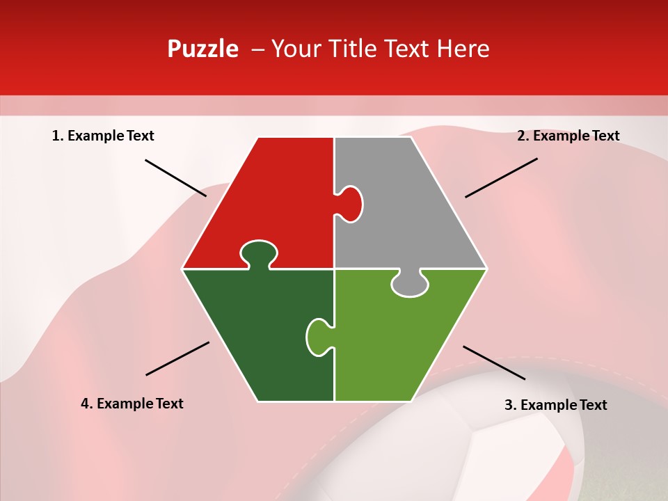 Graphic Soccer Ball Unity PowerPoint Template