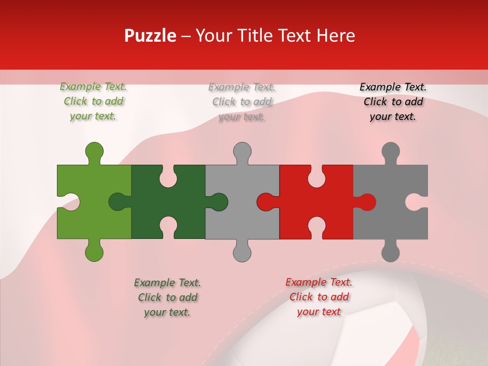 Graphic Soccer Ball Unity PowerPoint Template