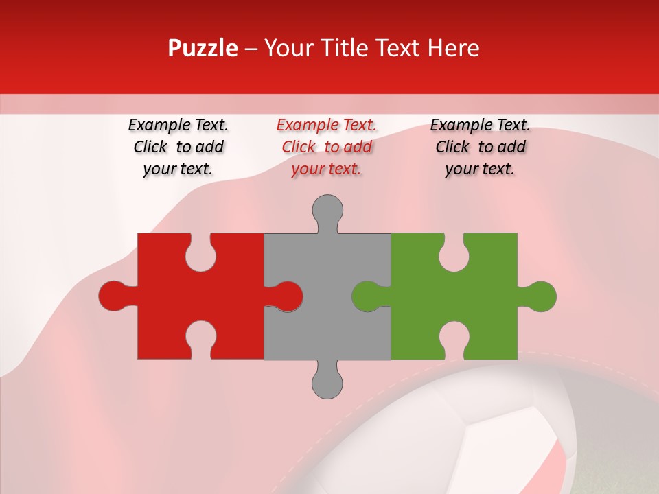 Graphic Soccer Ball Unity PowerPoint Template