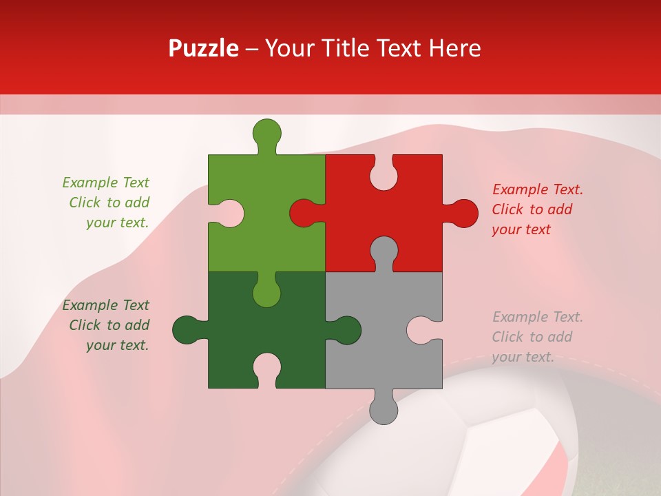 Graphic Soccer Ball Unity PowerPoint Template