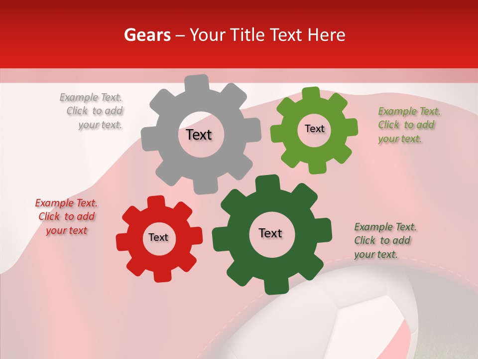 Graphic Soccer Ball Unity PowerPoint Template