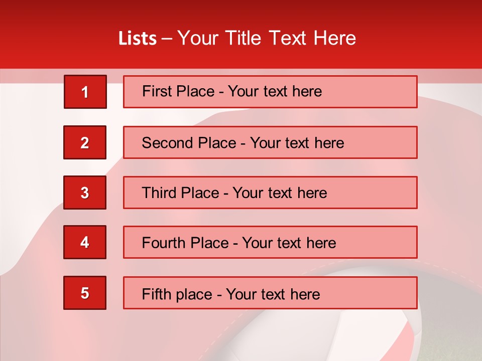 Graphic Soccer Ball Unity PowerPoint Template