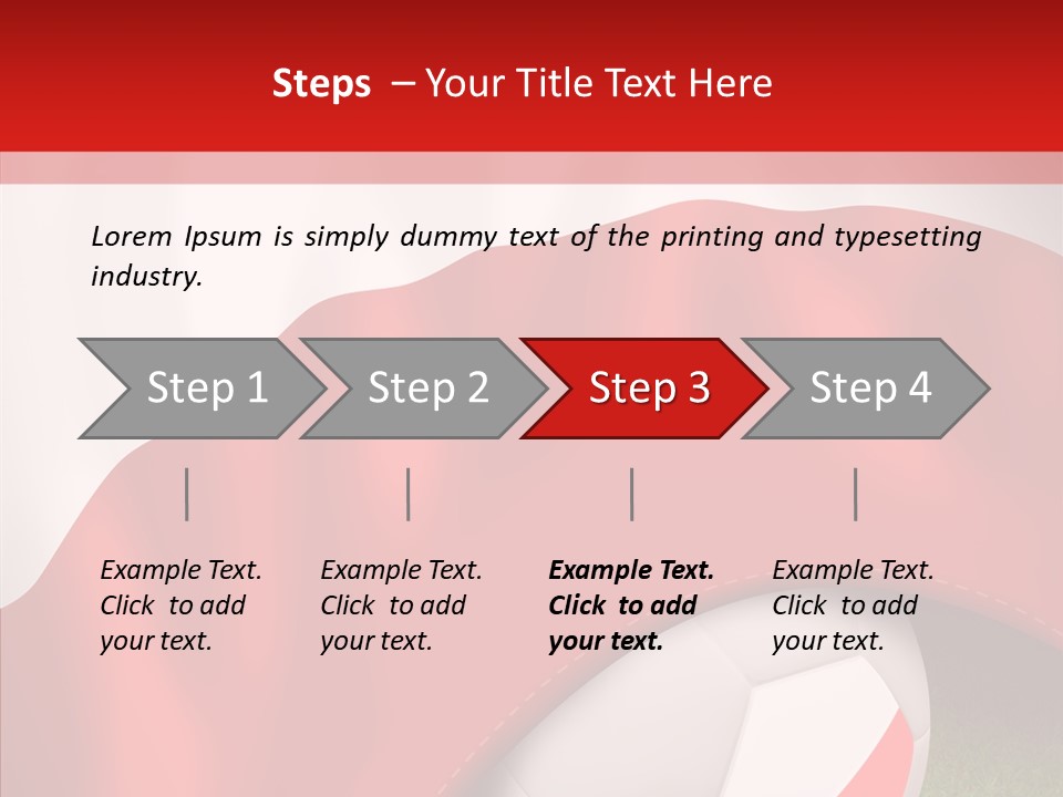 Graphic Soccer Ball Unity PowerPoint Template