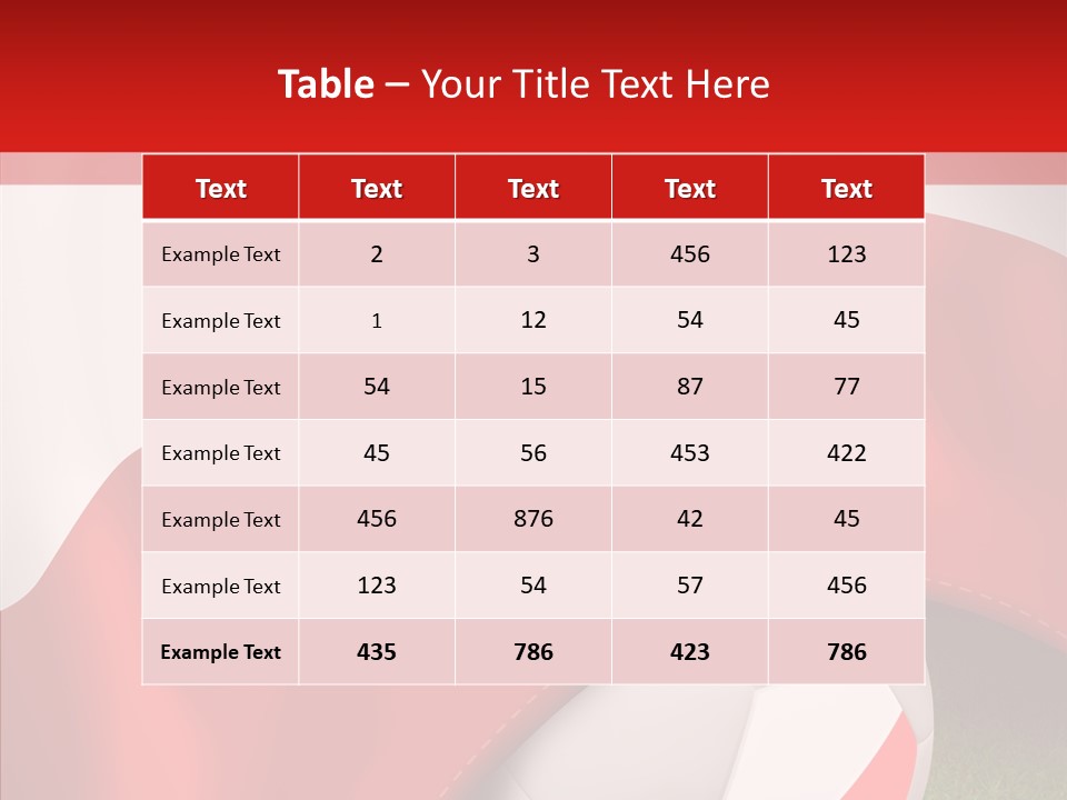 Graphic Soccer Ball Unity PowerPoint Template