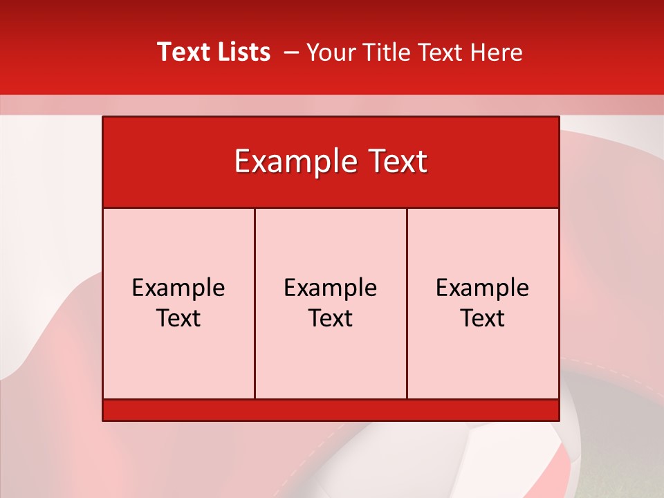 Graphic Soccer Ball Unity PowerPoint Template