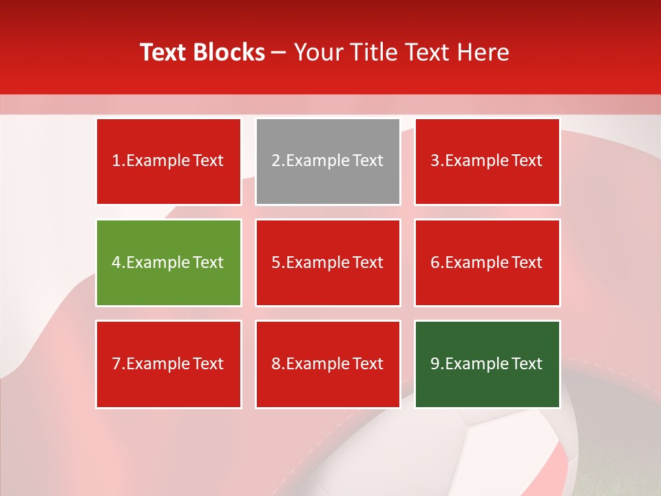 Graphic Soccer Ball Unity PowerPoint Template