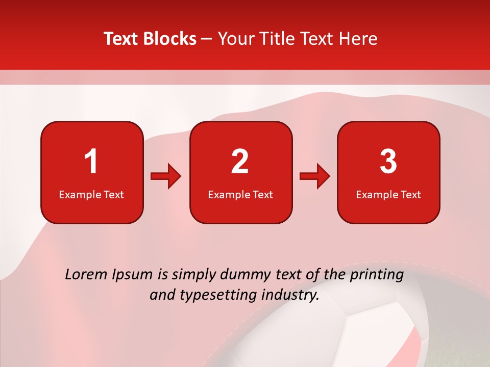 Graphic Soccer Ball Unity PowerPoint Template