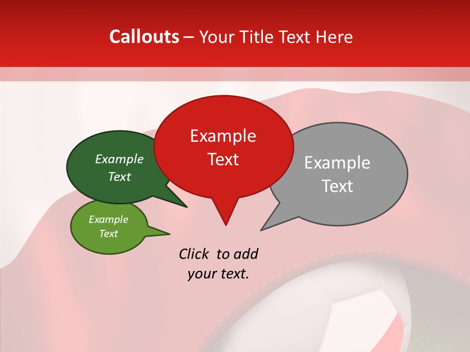 Graphic Soccer Ball Unity PowerPoint Template