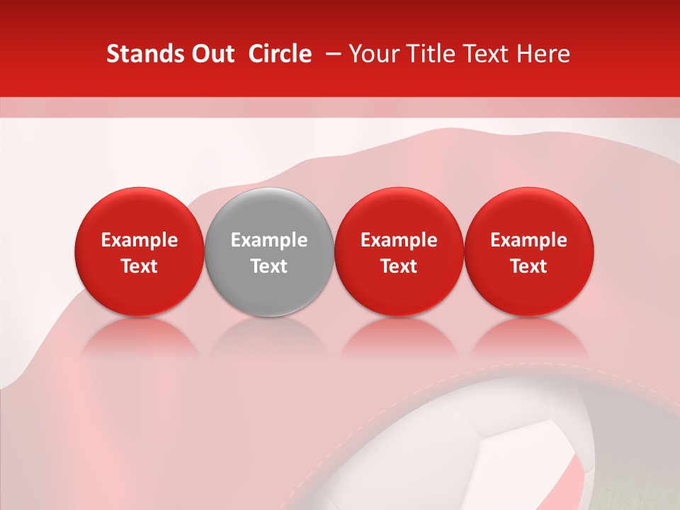 Graphic Soccer Ball Unity PowerPoint Template