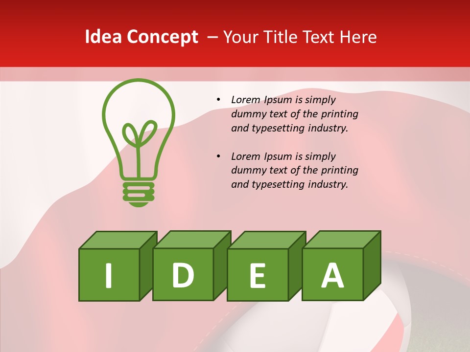 Graphic Soccer Ball Unity PowerPoint Template