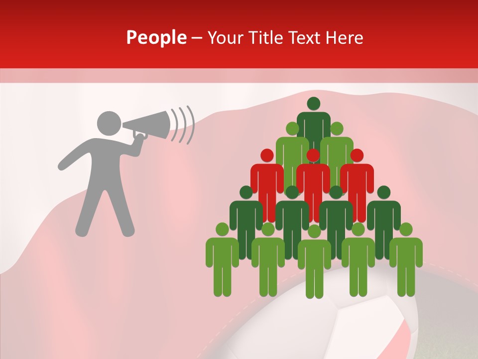 Graphic Soccer Ball Unity PowerPoint Template