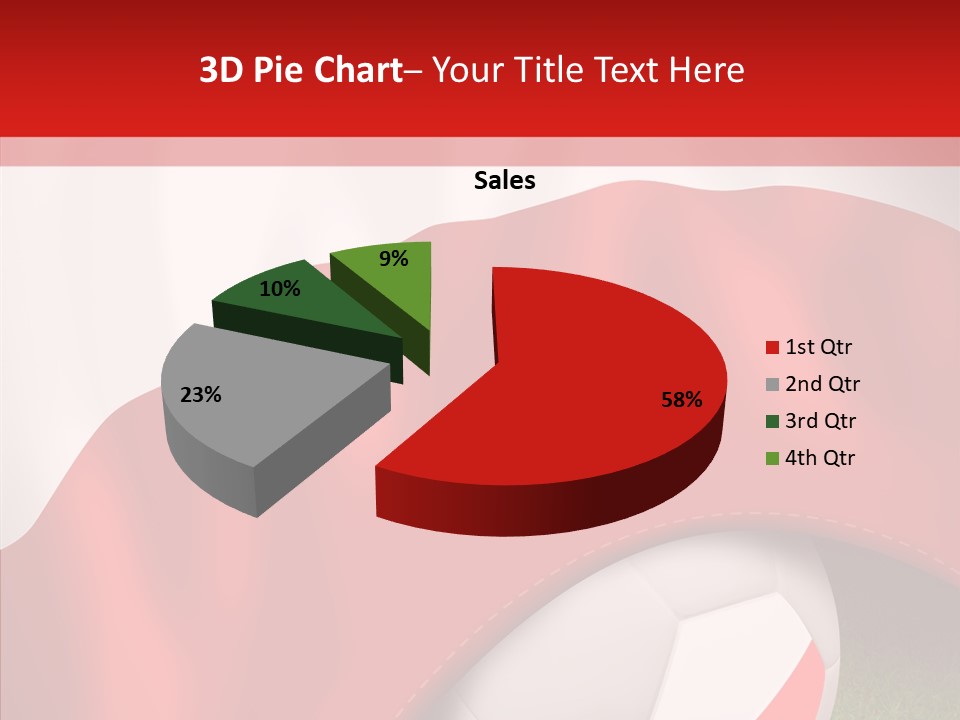 Graphic Soccer Ball Unity PowerPoint Template