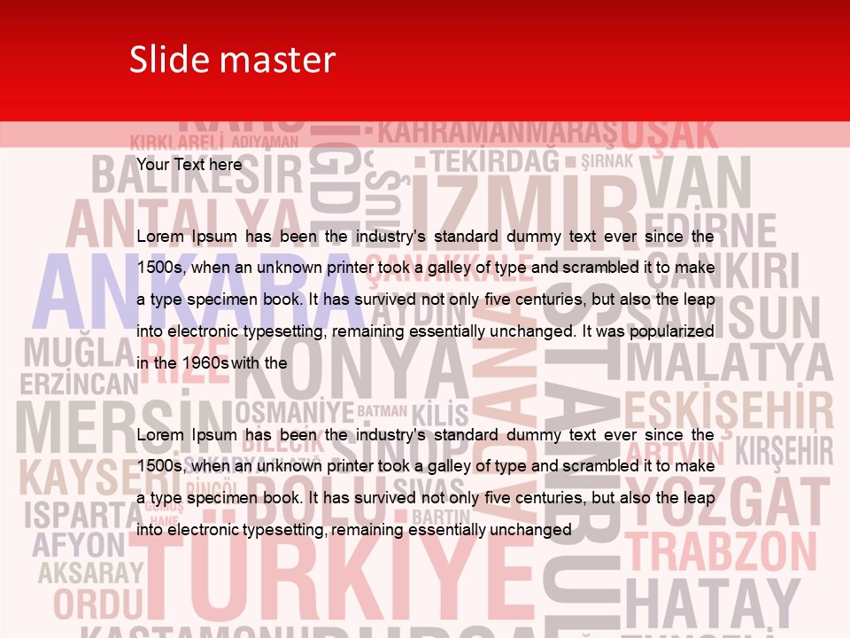 Cities Konya Ankara PowerPoint Template