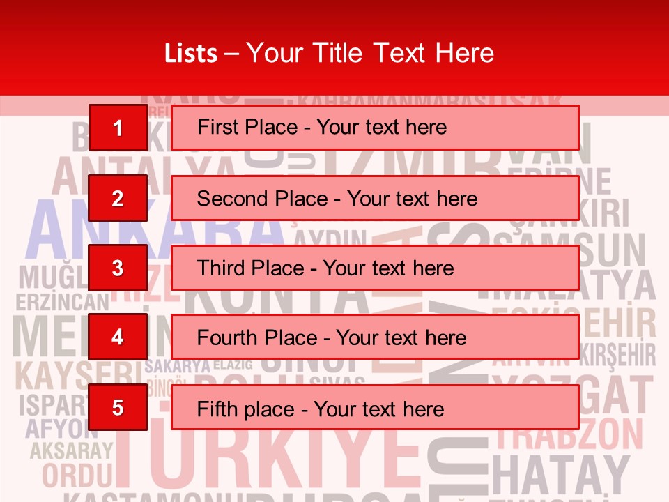 Cities Konya Ankara PowerPoint Template