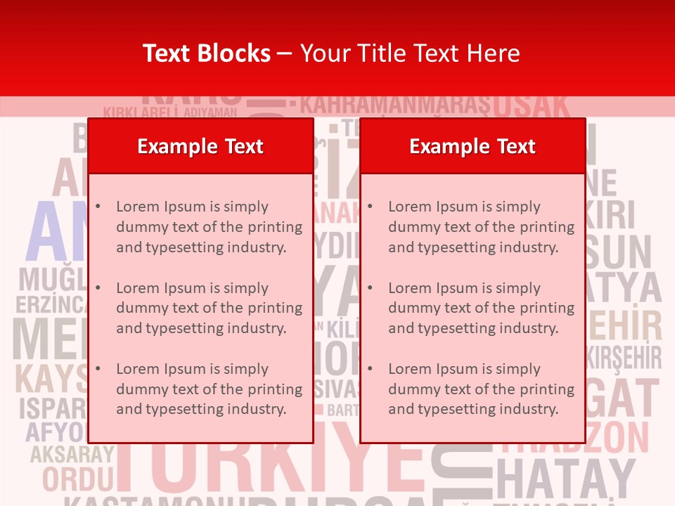 Cities Konya Ankara PowerPoint Template