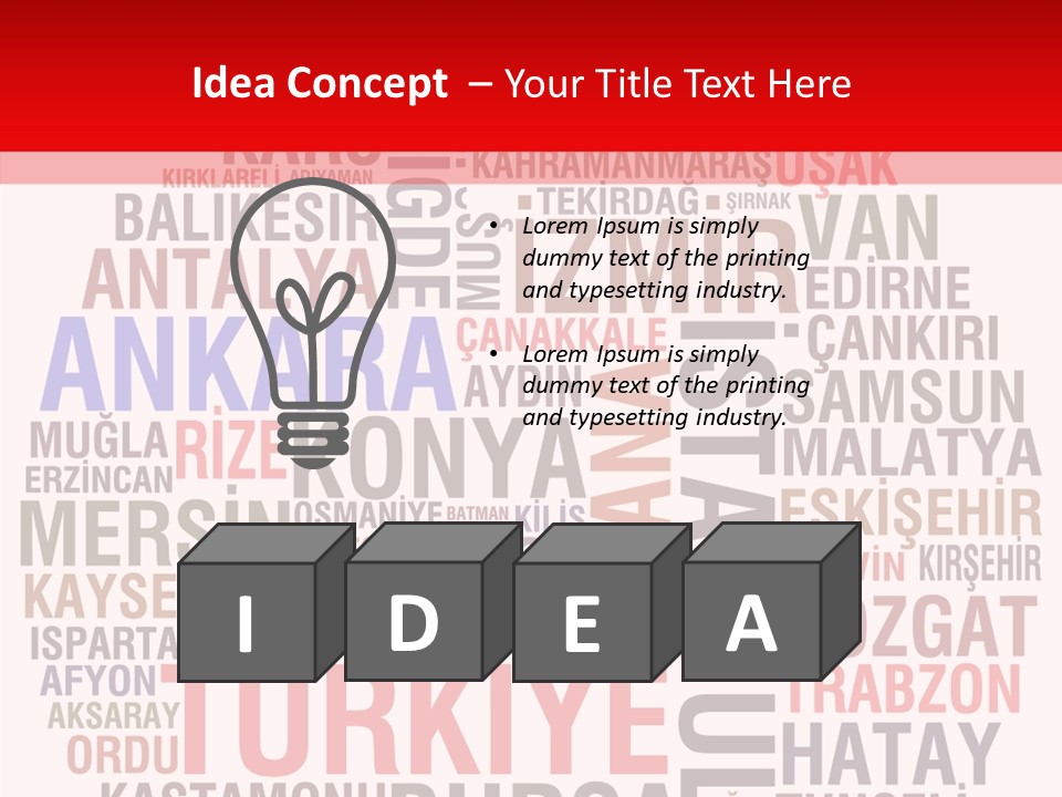 Cities Konya Ankara PowerPoint Template