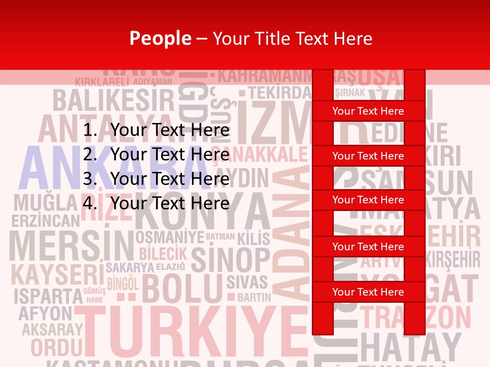 Cities Konya Ankara PowerPoint Template