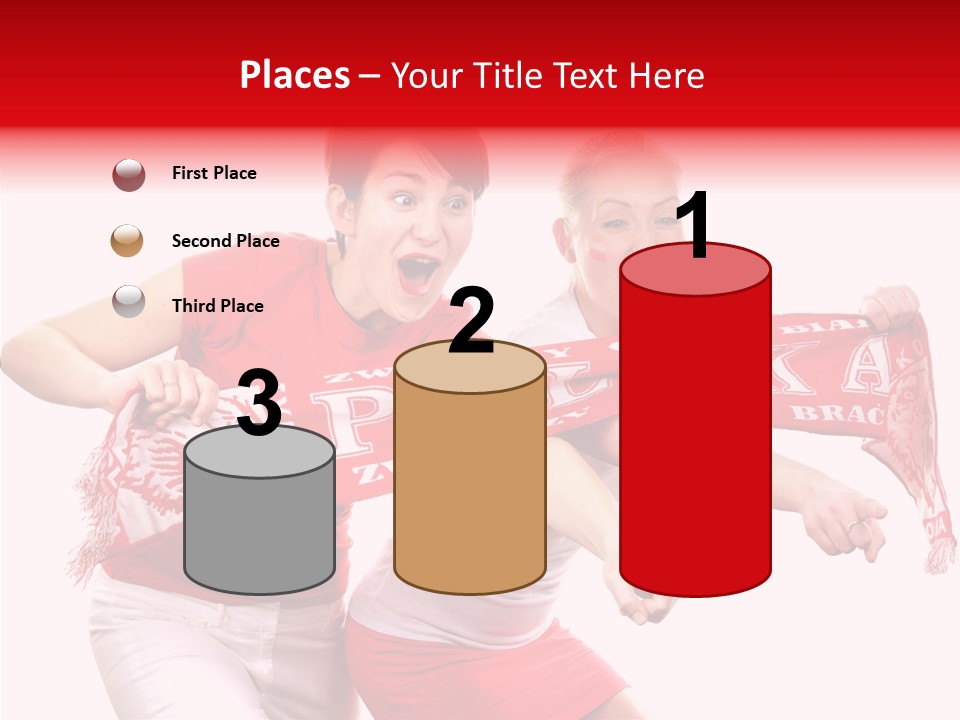 Patriotism Women Flag PowerPoint Template