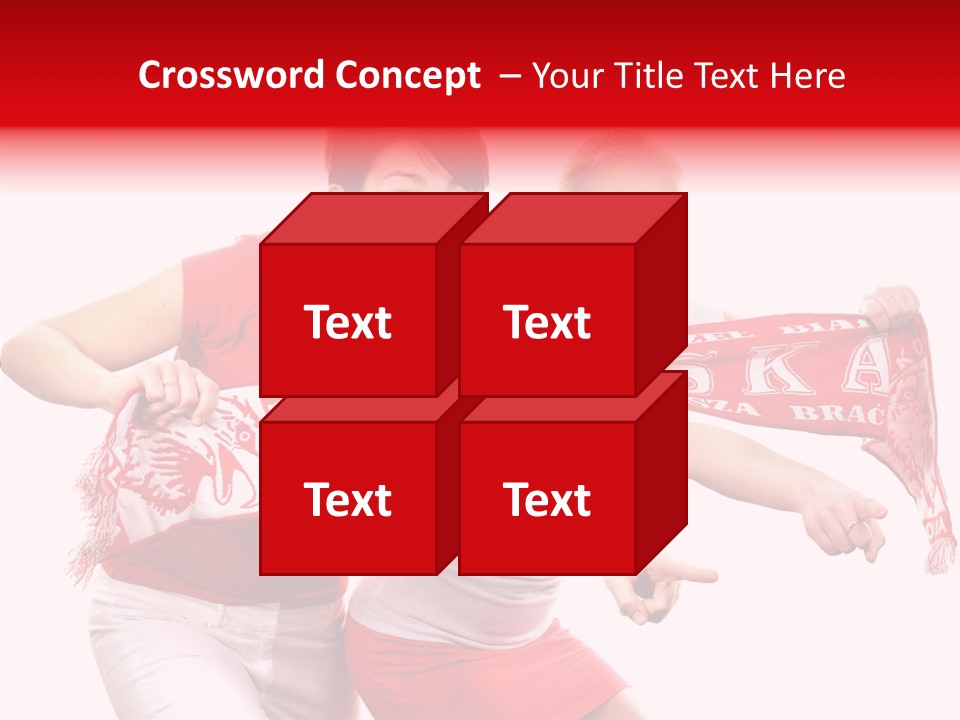 Patriotism Women Flag PowerPoint Template