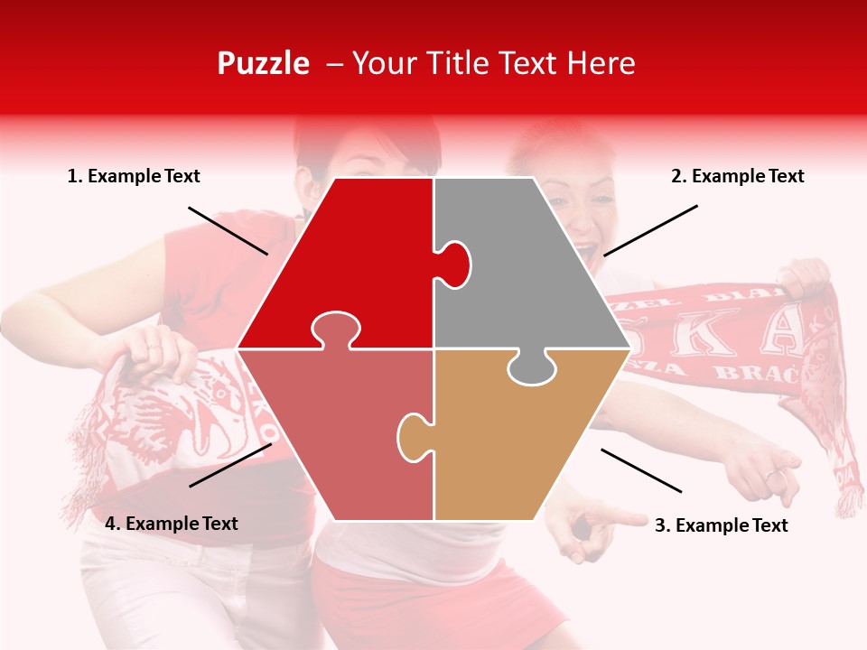 Patriotism Women Flag PowerPoint Template