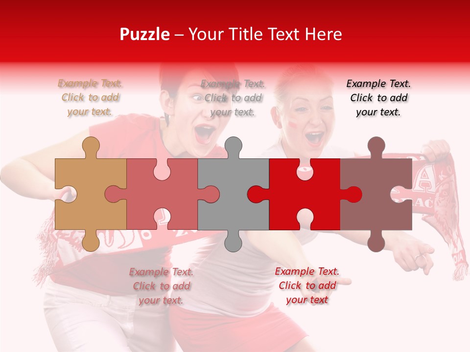 Patriotism Women Flag PowerPoint Template